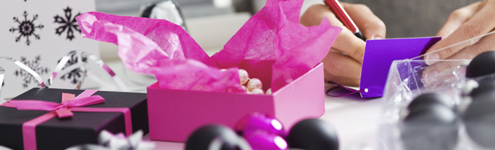 Beautifully wrapped presents