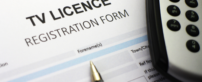 TV licence registration form