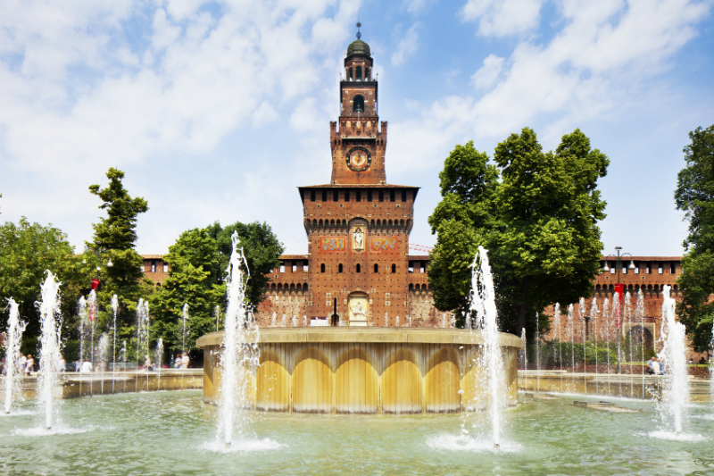 Fountain in Milan