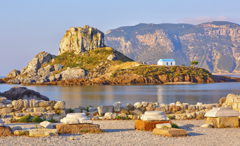Little island Kastri near Kos, Greece