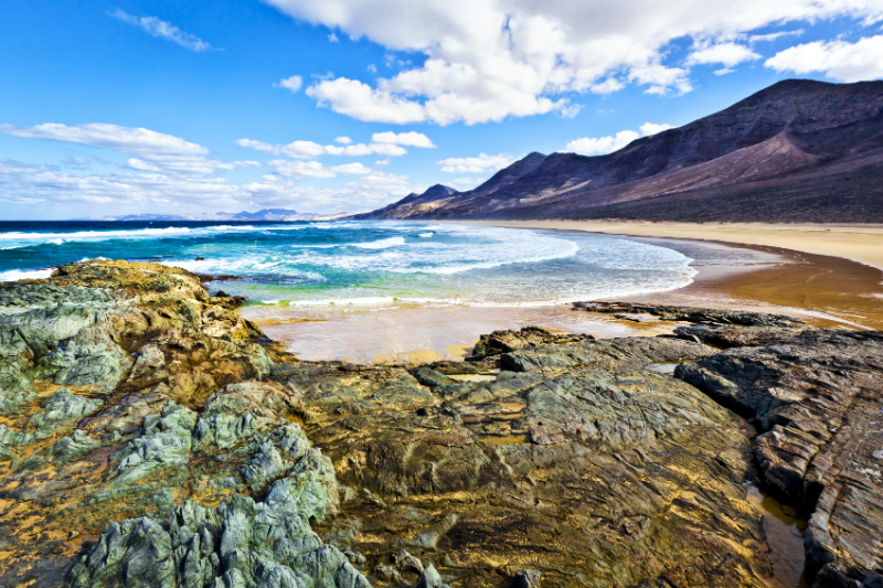 Rocky coast of the atlantic ocean at FuerteventuraRocky coast of the atlantic ocean at Fuerteventura