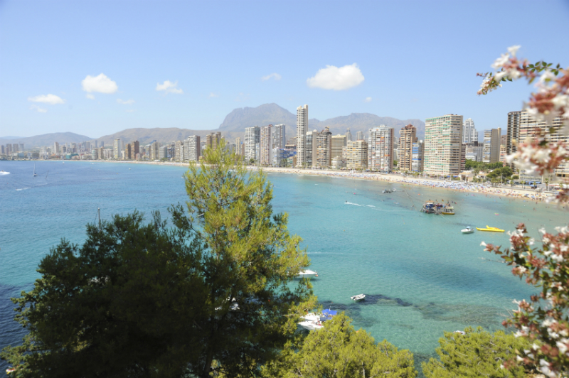 Benidorm coastline