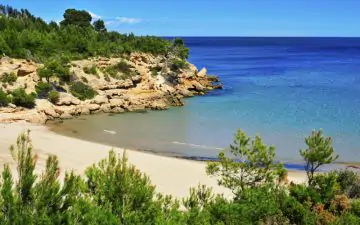 Beach in Ametlla-de-Mar Spain