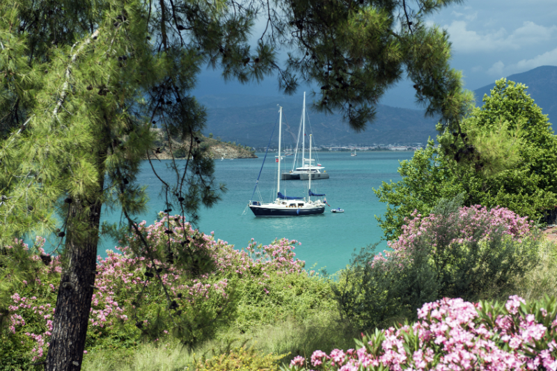 Yatchts in the Gulf of Fethiye