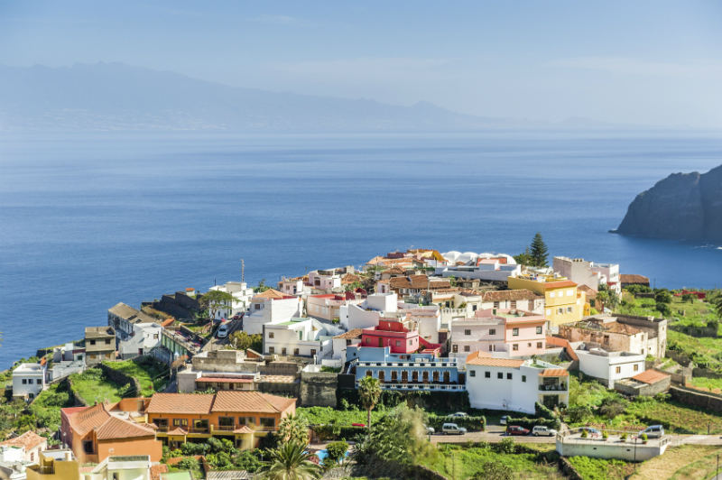 Village on La Gomera island