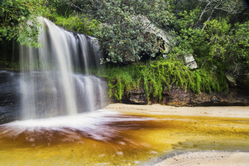 Picturesque waterfall