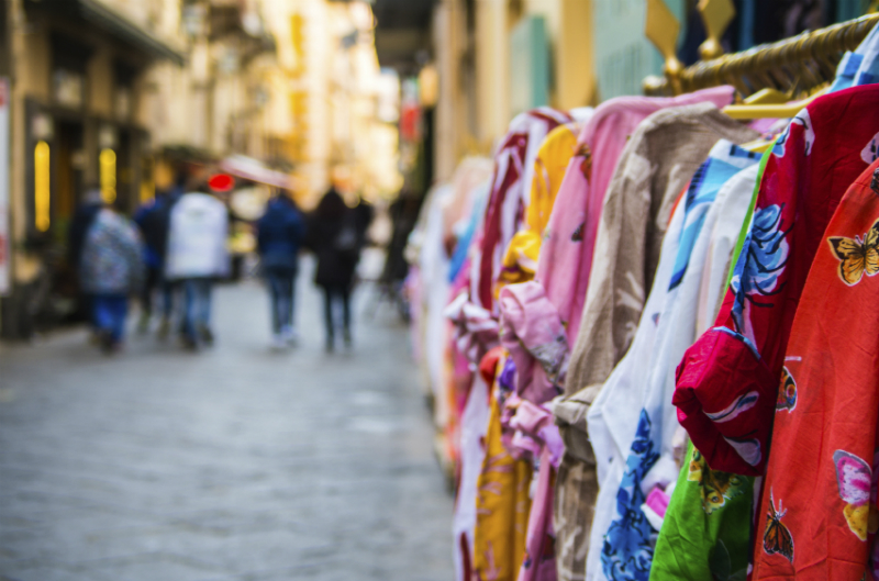 Shopping street in Sorrento
