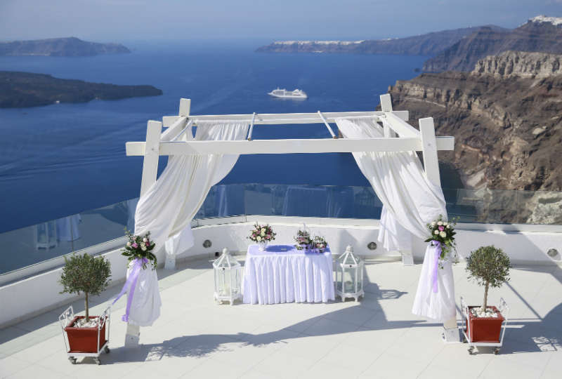 Wedding venue Santorini