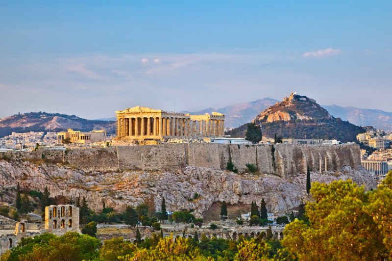 Acropolis at sunset