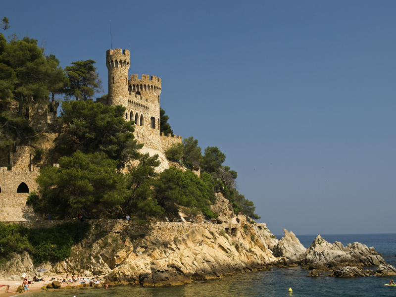 Castle in Lloret de Mar, Spain