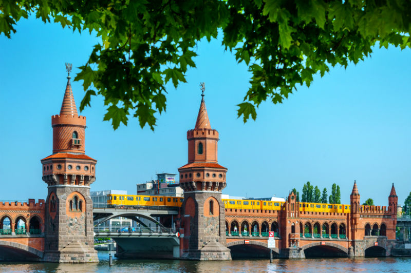 Oberbaum Bridge in Berlin, Germany