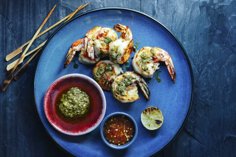 A Shrimp Satay in Thailand