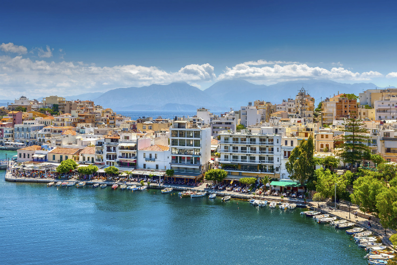 Harbour in Crete, Greece