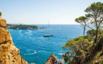 sunny day in costa brava lloret de mar