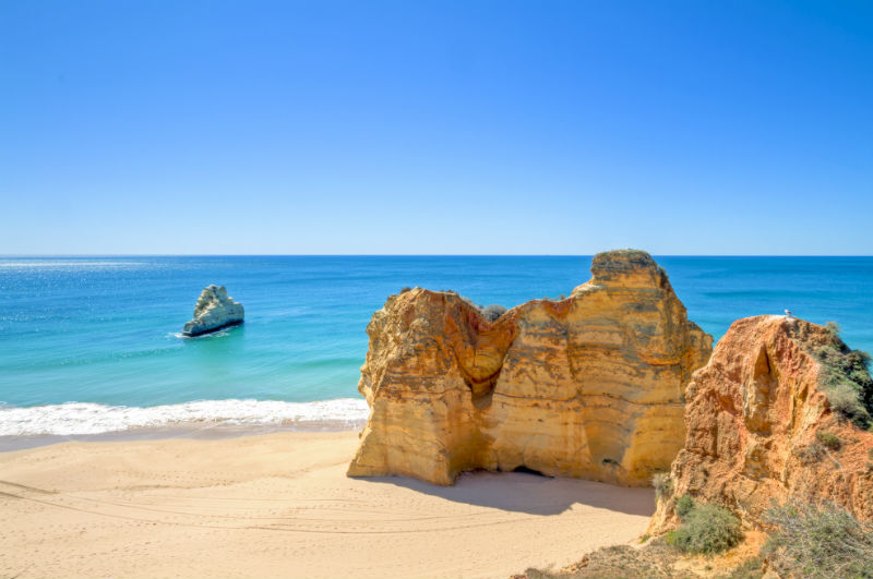 Praia da Rocha beach in Portugal