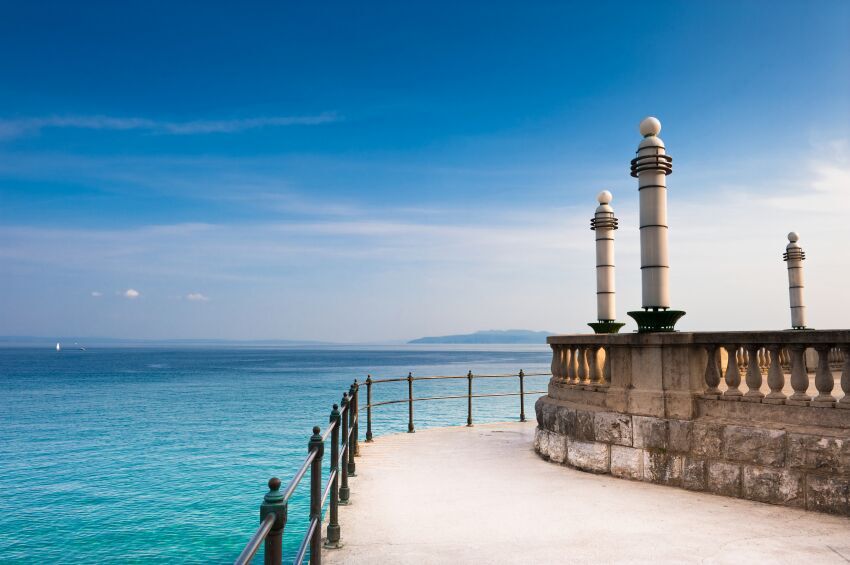 View from quay, Kvarner, Croatia