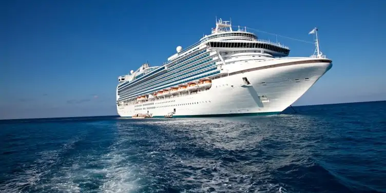 cruise ship at sea
