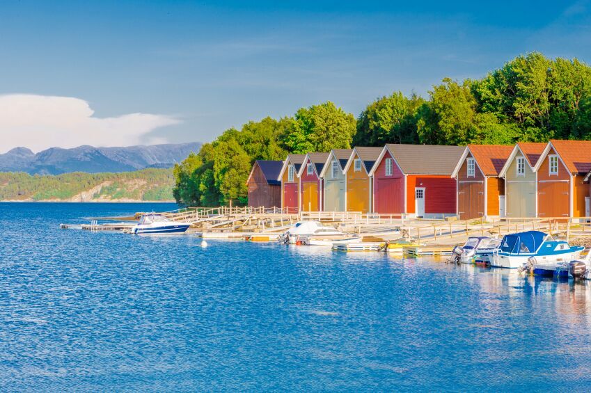 Fishermen barn in Alesund, Norway