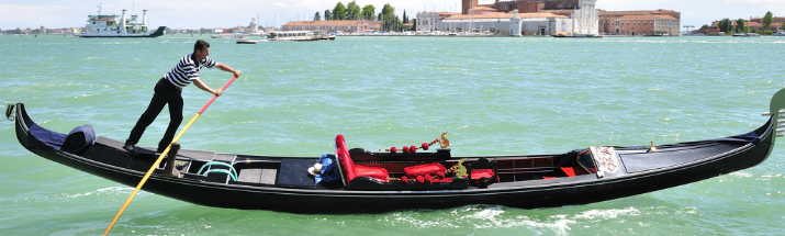 Gondola on the Grand Canal Venice