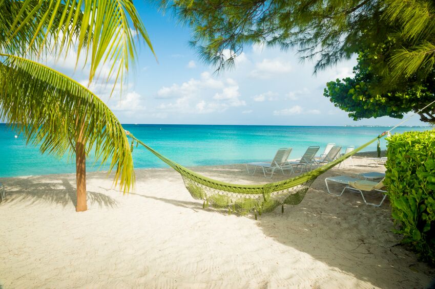 Green Hammock on Beach, Jamaica