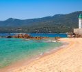 Corsica Beach with Lighthouse