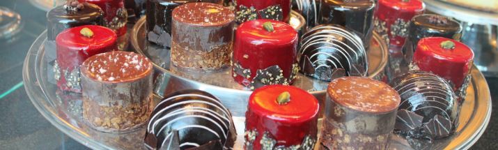 Chocolates on display