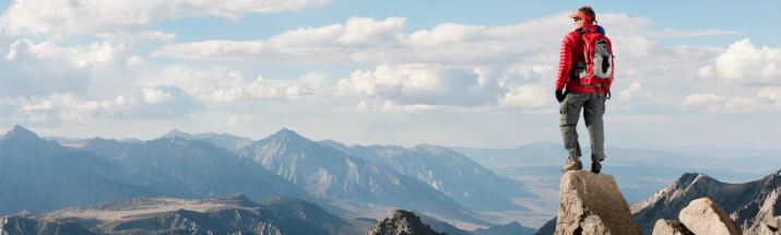 Man on top of the world