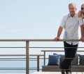 Mature couple in their holiday home
