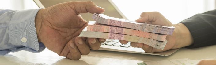Money exchanging hands
