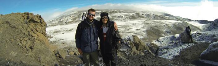 Panoramic view from the top of mt Kilimanjaro