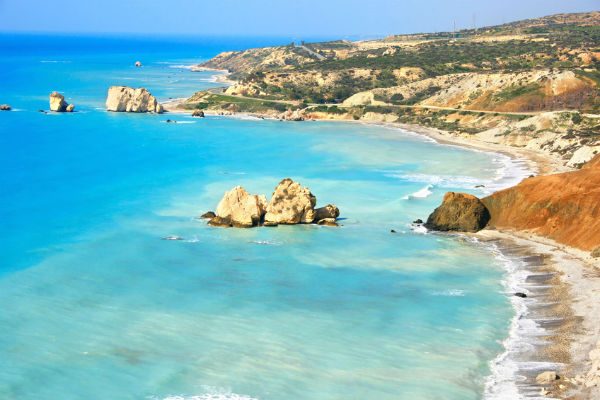 Beautiful coastline in Paphos, Cyprus
