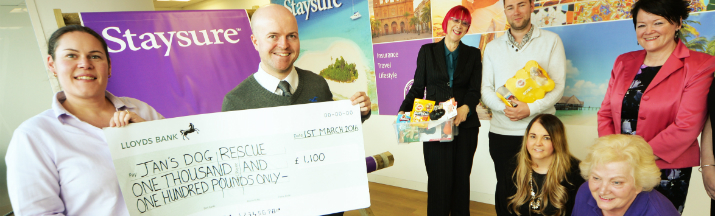 Staysure Charity Cheque Handover