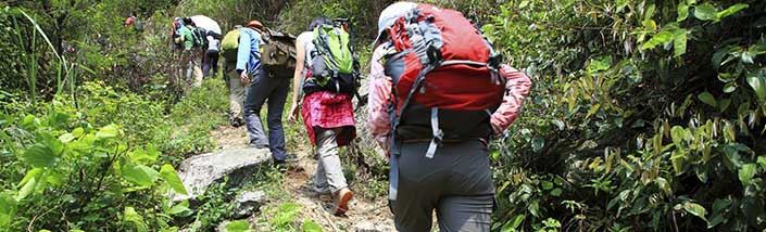 Hiking, travelling