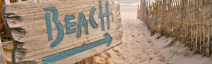 Beaches sign