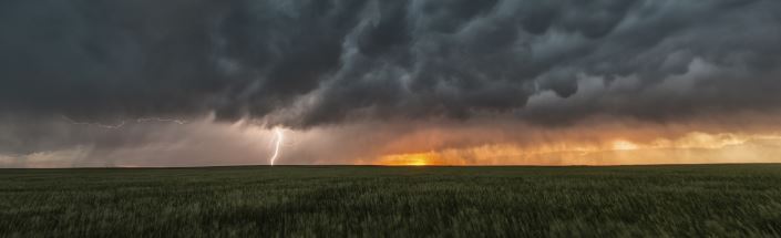 A supercell thunderstorm
