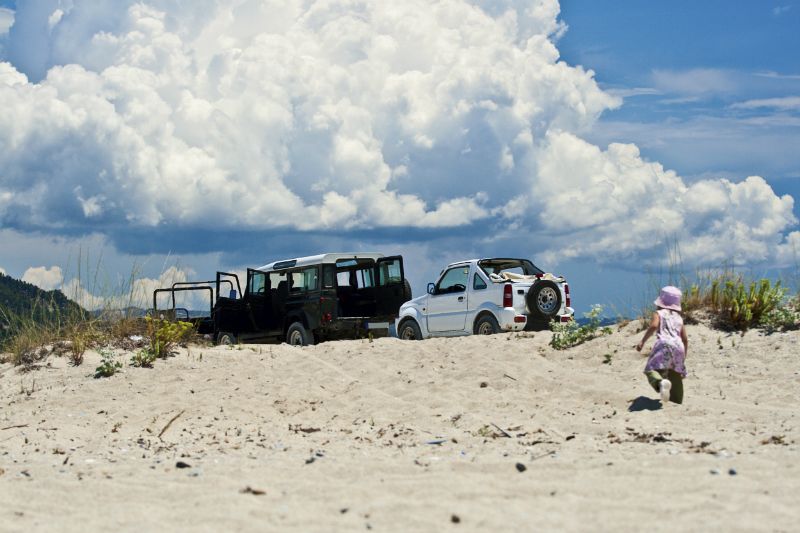 A jeep safari trip in the sun, Halkidiki, Greece