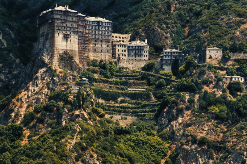 Simonos Petra Monastery, Mount Athos, Greece