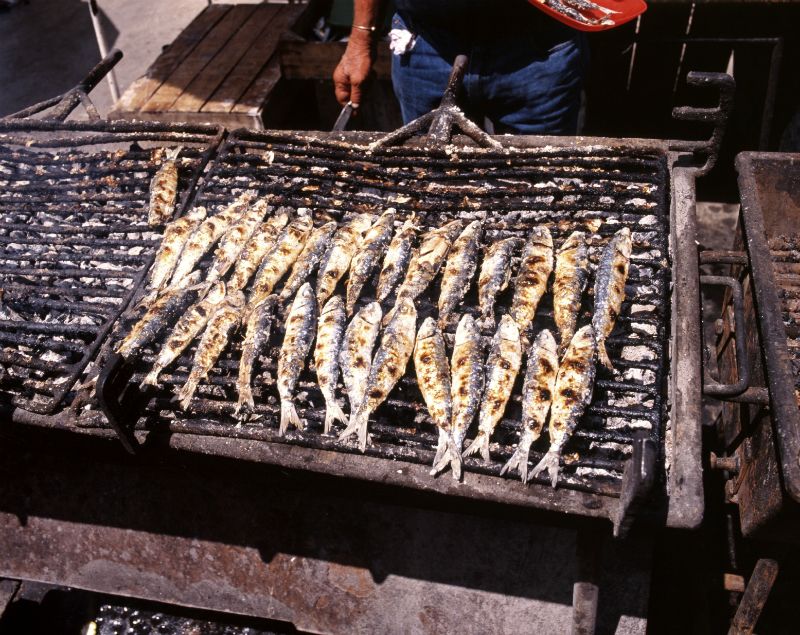 Sardines Cooking, Portimao, Algarve