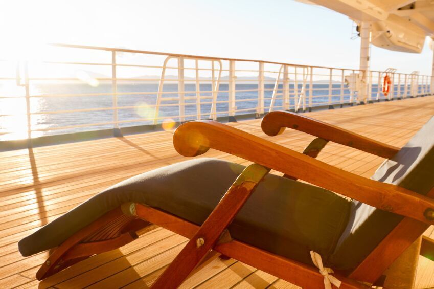 Deck Chair on Cruise Ship