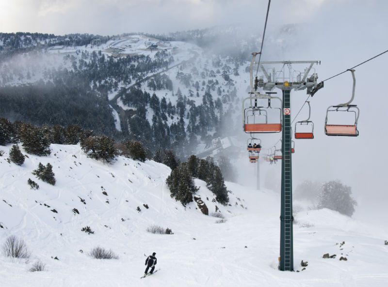 Ski lifts, Cyprus