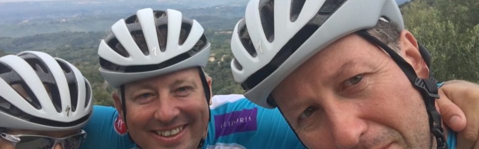 Team Staysure at the end of the ride