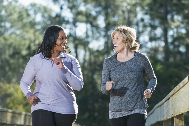 Women jogging