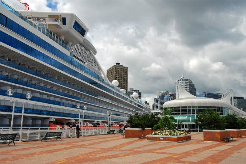 Cruise ship in port