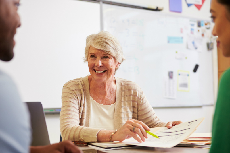 Mature teacher