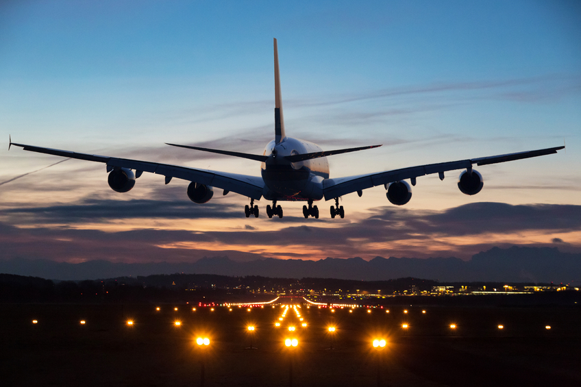 Airplane landing