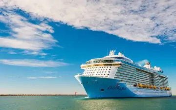 Large cruise ship on the water