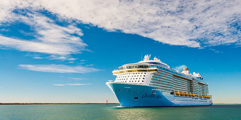 Large cruise ship on the water