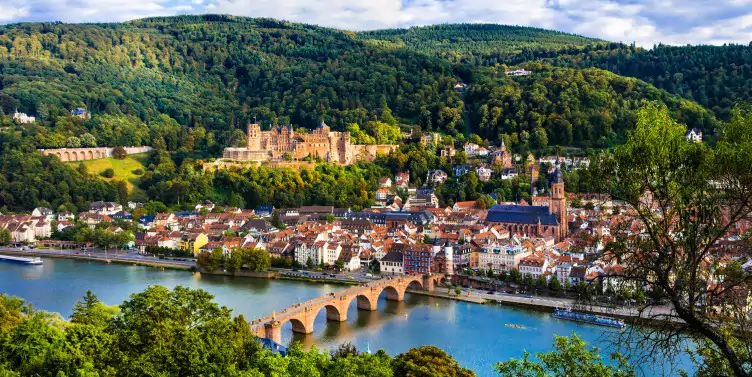 A skyline view of the German city of Heidelberg.