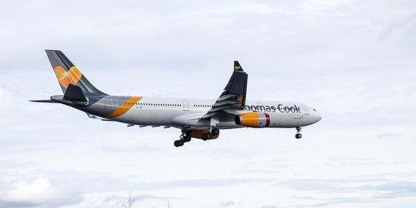 thomas cook plane in flight