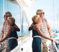 Senior couple on cruise ship